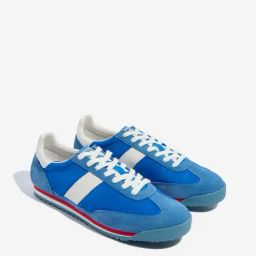 SOLEPLAY by Westside Blue Textured Lace-Up Sneakers-image-36
