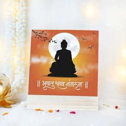 FNP Multicolor Mdf Lord Buddha Printed Photo Frame image 2