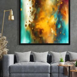 999Store Printed Multicolor Canvas Wall Art-image-65