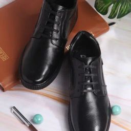 ID Men's Black Derby Shoes-image-35