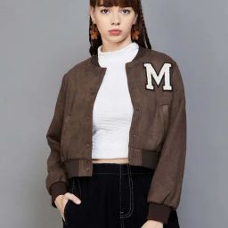Ginger by Lifestyle Brown Printed Jacket-image-34