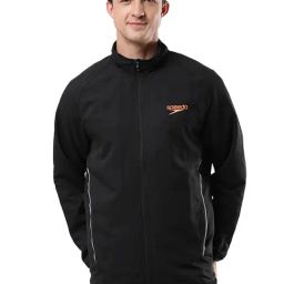 Speedo Black Regular Fit Sports Jacket-image-105