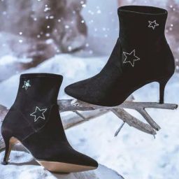 Saint G Women's Penelope Black Stiletto Booties-image-81