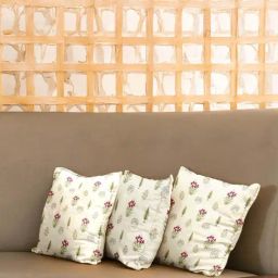 Urban Space Calico Red Cotton Cushion Covers - Set of 3-13