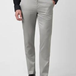 Van Heusen Grey Slim Fit Trousers-image-70