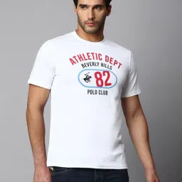 Beverly Hills Polo Club White Regular Fit Cotton Crew T-Shirt-image-39