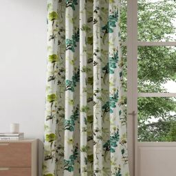 DDecor Floral Multicolor Polyester 7 ft Door Curtain-image-17