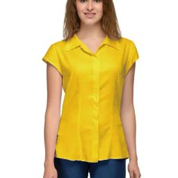 PATRORNA Mustard Regular Fit Shirt-image-98