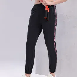 HRX by Hrithik Roshan Women Brand Logo Detail Training Joggers-picture-39