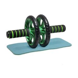 PAXMAX 2 Wheel Anti Skid Total Body AB Roller Exerciser for Abdominal Stomach (Green)-image-5