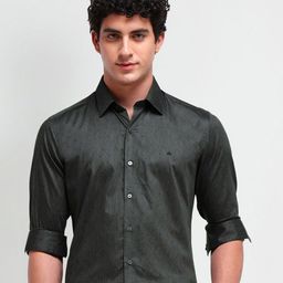 Arrow New York Men Comfort Spread Collar Geometric Printed Cotton Slim Fit Formal Shirt-image-56