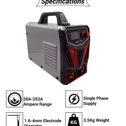 Hillgrove HGCM300M1 252 Amp MMA Inverter Arc Welding Machine  Combo, HGCM566 image 4
