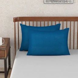 Fabindia Chambray Indigo Cotton 92 TC Pillow Cover - Set of 2-image-61
