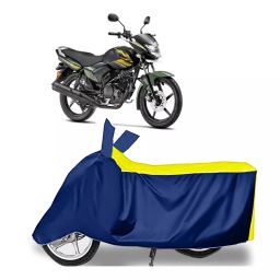 Auto Pearl Two Wheeler Cover for Yamaha Saluto - Yellow, Blue-image-98