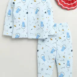 BUMZEE Boys Printed V-Neck Sweatshirt With Joggers-image-65