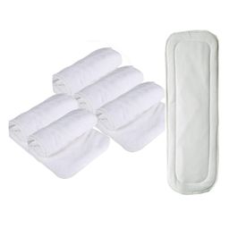 Domenico Reusable Diaper Cloth With Insert Pad Pack of 5 - White-23