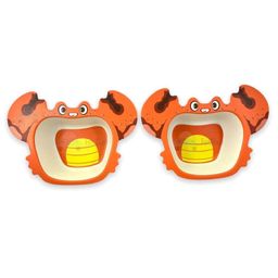 FunBlast Bamboo Fibre Feeding Bowl Animal Print - (Pack of 2 Pcs) - (Multicolor)-18