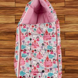 Mittenbooty Infant Baby Sleeping Bag Velvet Castle Print Pink-image-74