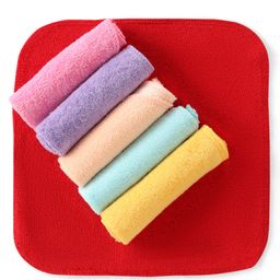 Babyhug Terry Knit Solid Hand and Face Towel Pack of 6 L 25.4 x B 25.4 cm- Multicolor-20