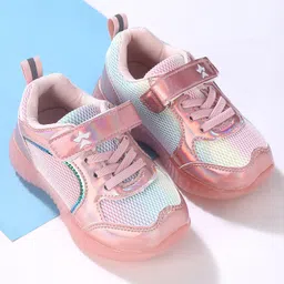 Cute Walk by Babyhug Sneakers Velcro Closure - Pink-picture-8