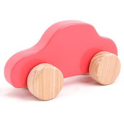 Wooden Push Toy Taxi Fun Play (Pink) (1 Piece)-17