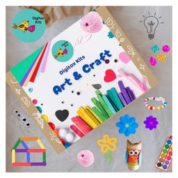 Digitox DIY Art & Craft Kit for Kids | DIY Art & Craft Kit | Birthday Ideas for kids | Perfect Return Gifts | 3 Years, 4 Years, 5 Years, 6 Years Boys and Girls-17