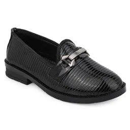 MLTC Striped Textured Moccasins - Black-picture-41