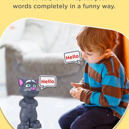 Play Nation Musical Talking Tom Cat Toy - Grey image 2