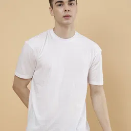 PockMAN Men Bio Finish Solid Round Neck Cotton T-Shirt-picture-26
