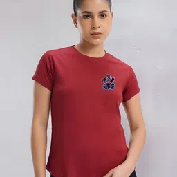 SZN Women Printed Applique T-shirt-image-31