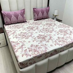 Pure Decor Multicoloured & Multicoloured Ethnic Motifs Queen Bedsheet with 2 Pillow Covers-11