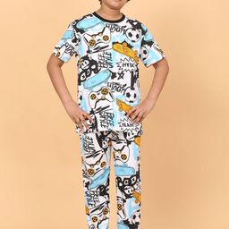 Ninos Dreams Boys Printed Night suit-image-64