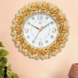horo Golden Synthetic Plastic Wall Clock-picture-14