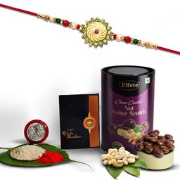 DeoDap Unisex 3 Pieces Rakhi Gift Set-image-90