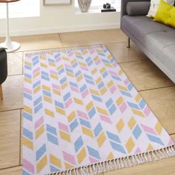 Pequra Multicolored Cotton Floor Covering Jora Rug-24