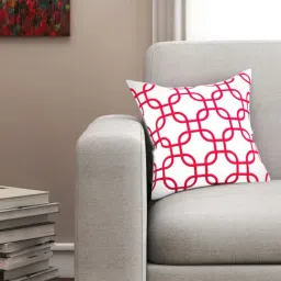 SEJ by Nisha Gupta White & Pink Cushion Covers - Set of 1-image-57