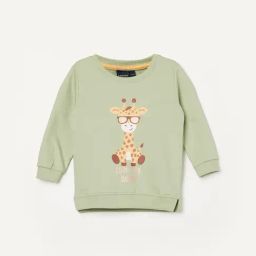 Juniors by Lifestyle Boys Olive Cotton Printed Sweatshirt-picture-22