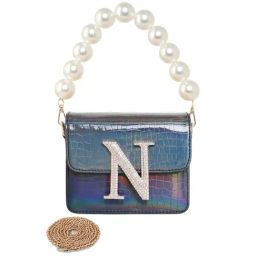 Esbeda Navy Textured Small Sling Handbag-picture-36
