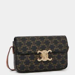 Styli Brown & Black Printed Sling Handbag-image-88