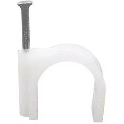 Shivam 25 mm PVC and Metal Saddle Clamp, White (Pack of 100)-image-47