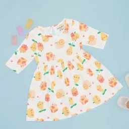 Pantaloons Baby Girls Snow White Printed Dress-image-26