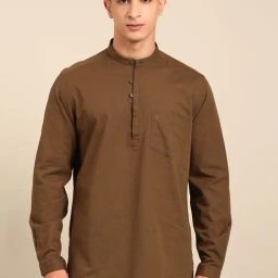 Cavallo By Linen Club Brown Slim Fit Shirt-picture-19