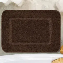Saral Home Dk.Brown Microfibre Bath Mat Pack of 1-picture-32