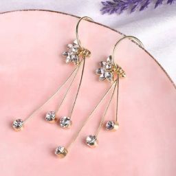 Sohi Gold Plated Designer Stone Party Drop Earring For Women-picture-17