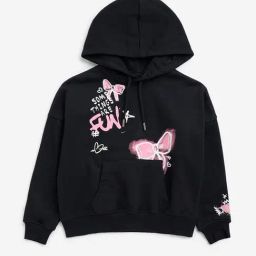 Y&F Kids by Westside Black Text Design Sweatshirt-image-8