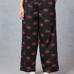 Bewakoof Black Printed Cotton Pyjamas-image-46