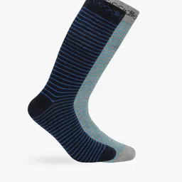 Crocodile Men Pack Of 2 Assorted Calf -Length Socks-24