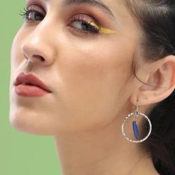 Sohi Silver Plated Party Designer Stone Drop Earrings image 2