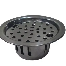 GENERIC Cockroach Trap Jali 4 Inch (101.6 mm) Steel Chrome Finish for Bathrooms, Toilets, ID_SS_044-picture-22
