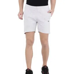 Wildcraft Light Grey Cotton Regular Fit Shorts-12